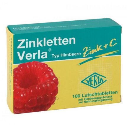 Zinkletten Verla Raspberry lozenges 100 pcs