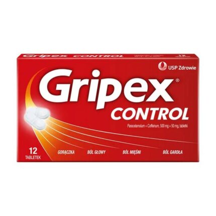 Gripex Control, 500 mg + 50 mg, 12