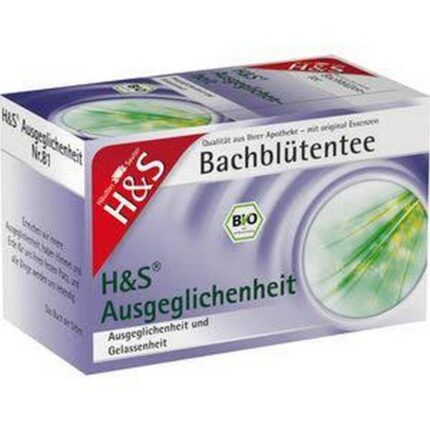 H&S Bach Flower Balance Tea Filter Bags, 20X3.0 g