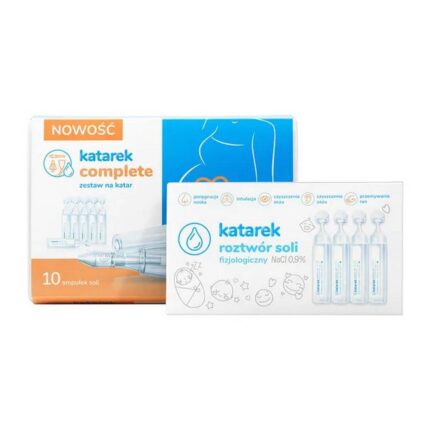 Katarek Complete, set for a runny nose (aspirator + saline), 1