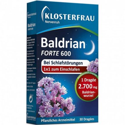 KLOSTERFRAU Baldr.forte 600 nerve rest via tablet, 30 pcs