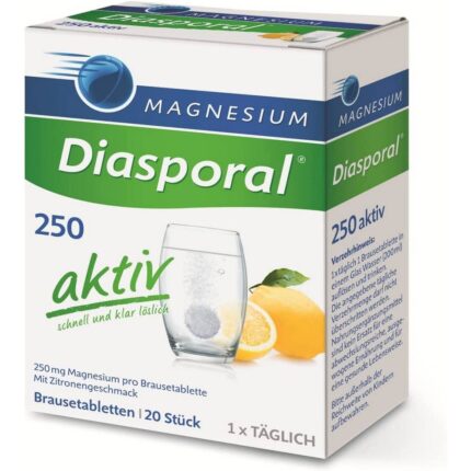 Magnesium Diasporal 250 Active Effervescent Tablets 20 pcs