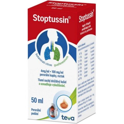 Stoptussin drops 40 mg/ml + 100 mg/ml 50 ml + pipette