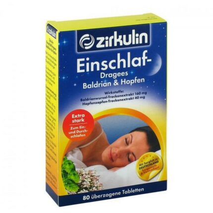 Zirkulin Sleep Dragees Valerian + Hops 80 pcs