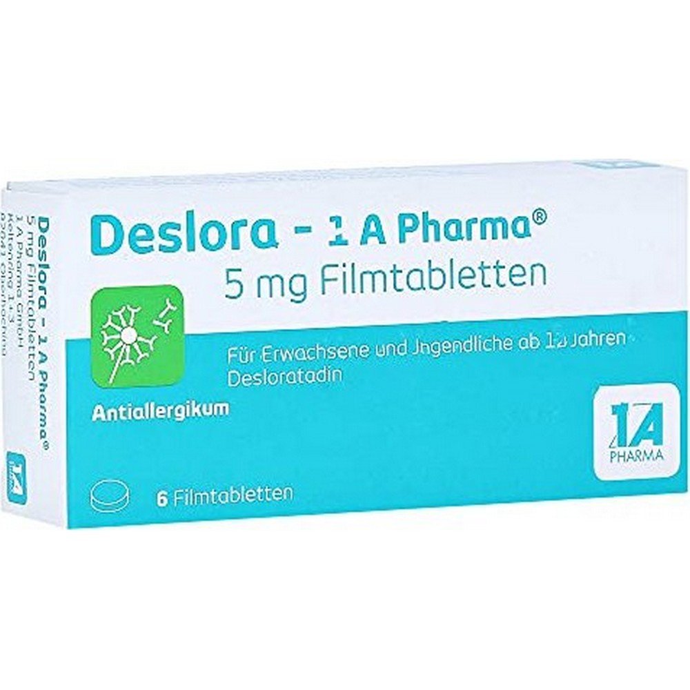1a pharma deslora 5mg tabletten 6 stuck 1A Pharma Deslora 5mg Tabletten 6 Stück