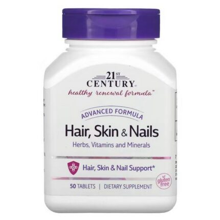 21st Century Hair, Skin & Nails – Advanced Formula, 50 Film-Coated Tablets