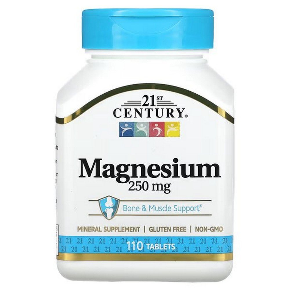 21st century magnesium 250 mg 110 tablets21 jahrhundert magnesium 250 mg 110 tabletten 21st Century Magnesium 250 mg 110 Tablets