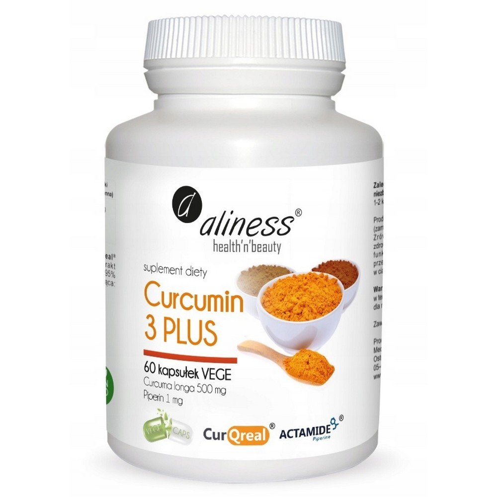 aliness curcumin and piperyna turmeric curcumin 60k Aliness Curcumin and Piperine 60 Capsules
