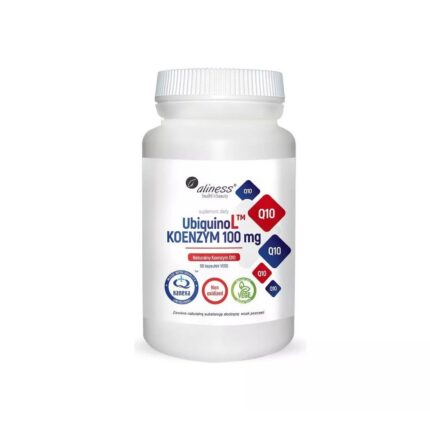 Aliness Ubiquinol Natural Coenzyme Q10 100mg 60 Capsules