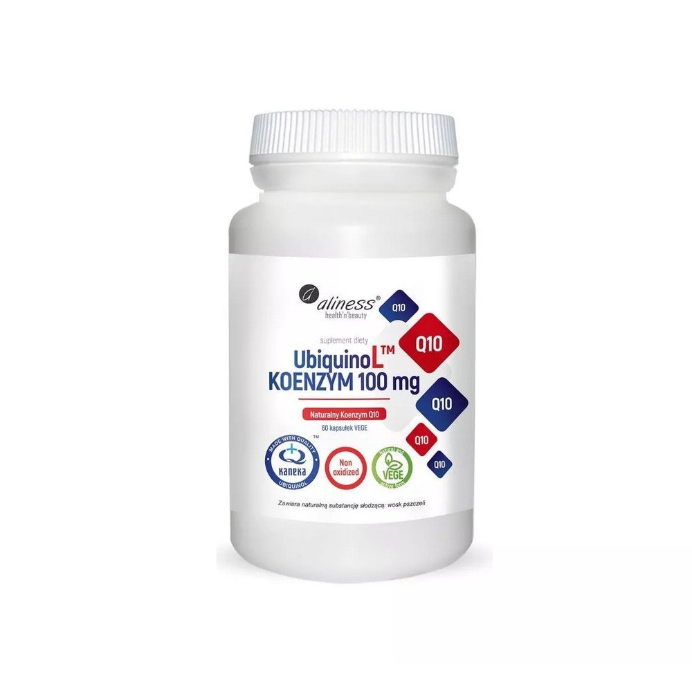 aliness ubiquinol natural coenzyme q10 100mg 60 caps Aliness Ubiquinol Natural Coenzyme Q10 100mg 60 Capsules