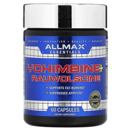 ALLMAX Yohimbine HCI + Rauwolscin – 3 mg, 60 Capsules