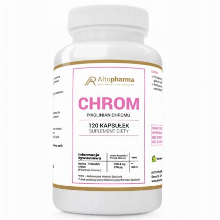Alto Pharma Chromium 200 µg – Dietary Supplement, 120 Capsules