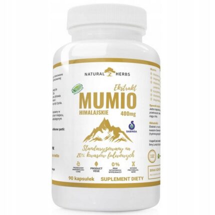 Alto Pharma Mumio 400 mg – Shilajit Extract Dietary Supplement, 90 Capsules