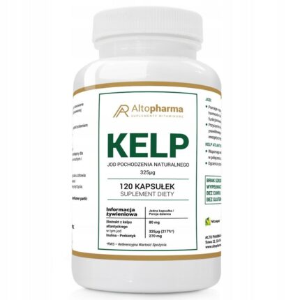 Alto Pharma Kelp Iodine – Natural Iodine from Seaweed, 120 Capsules