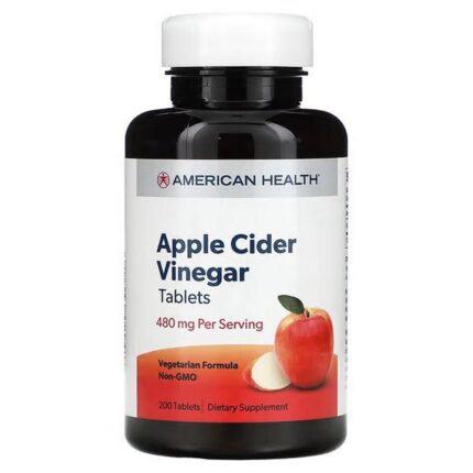 American Health Apple Cider Vinegar – 480 mg – 200 tabs
