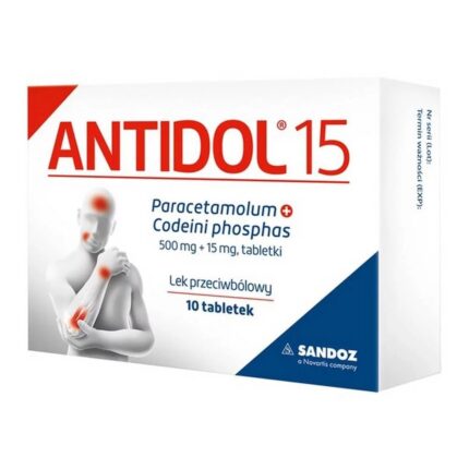 Antidol 15 Tablets 500mg + 15mg 10 pcs