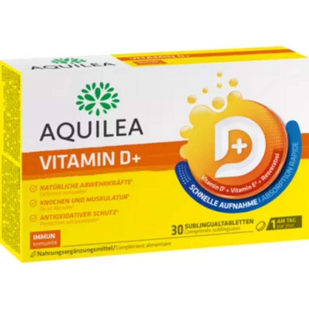 aquilea vitamin d tablets 30 pcs Aquilea Vitamin D + Tablets 30 Pieces