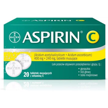 Aspirin C effervescent tablets 20 pcs