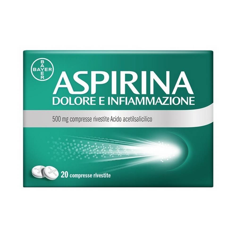 aspirina dolore infiammazione 500 mg 20 tablets Aspirina Dolore e Infiammazione 500mg Tabletten 20 Stück