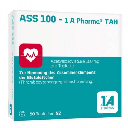 ASS 100 1A Pharma TAH Tablets 50 pcs
