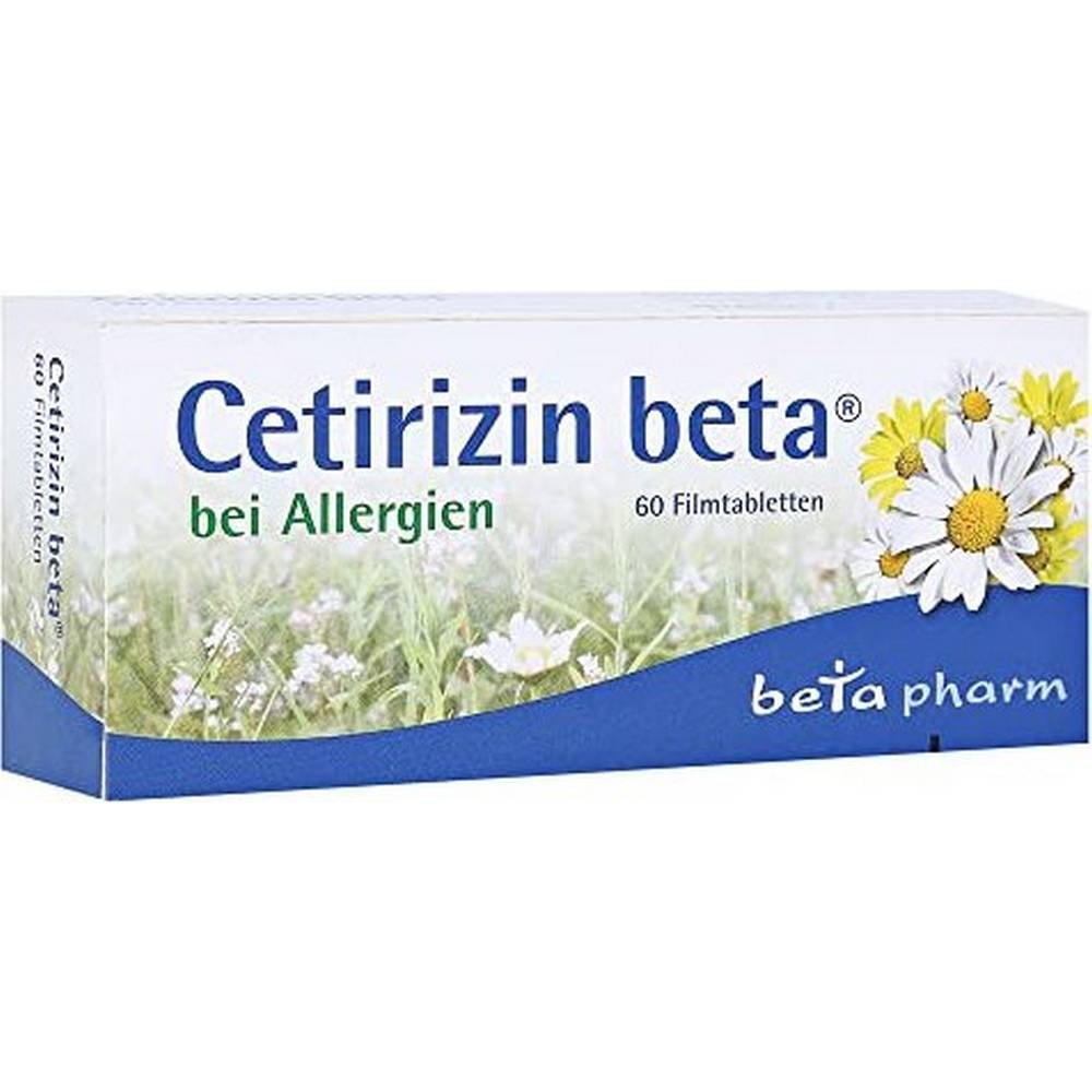 betapharm cetirizin beta filmtabletten 60 stuck betapharm Cetirizin beta Filmtabletten 60 Stück