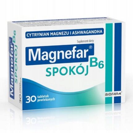 Biofarm Magnefar B6 Calm Magnesium + Ashwagandha 30 Tablets