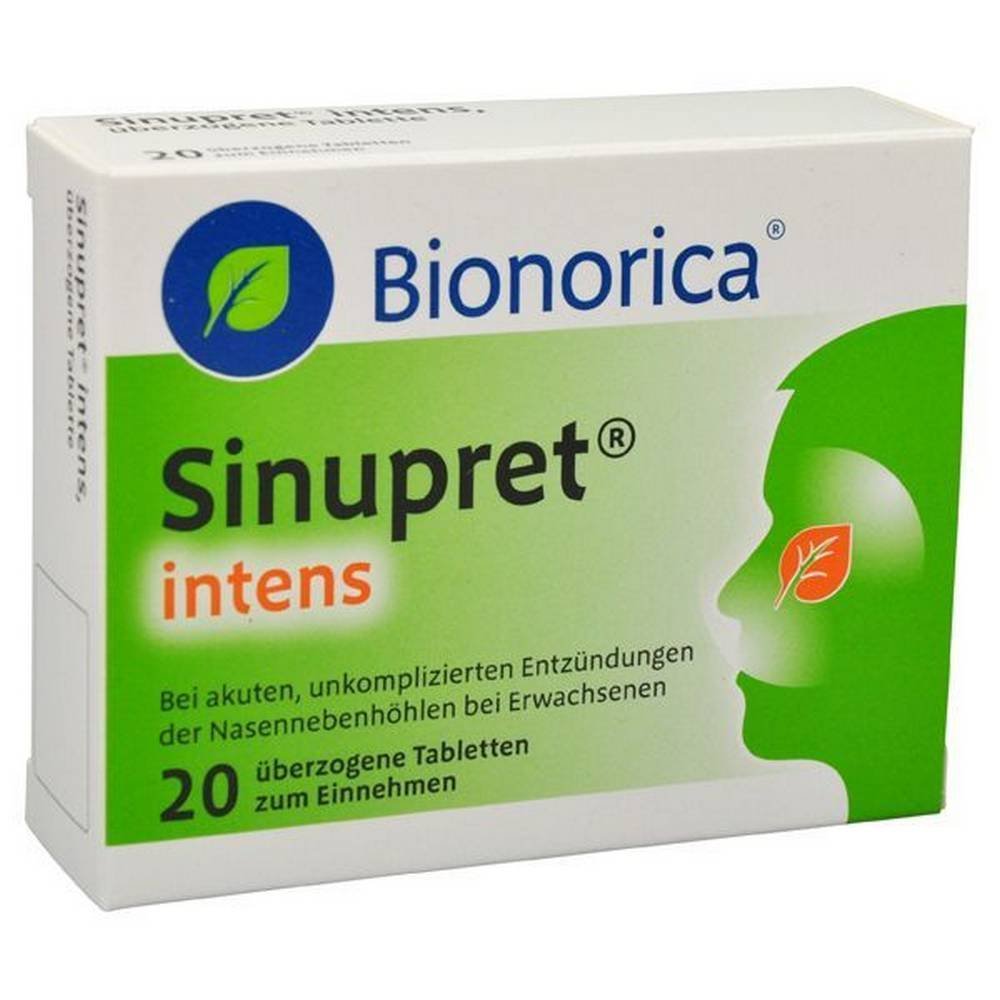 bionorica sinupret intens uberzogene tabletten 40 stuckbionorica sinupret intens coated tablets Bionorica Sinupret Intens überzogene Tabletten — 40 Stück (Bionorica Sinupret Intens coated tablets)