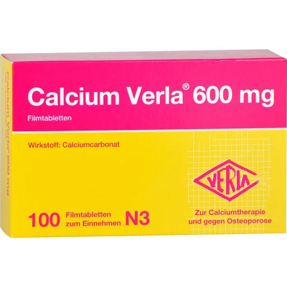 calcium verla 600 mg film coated tablets 100 pcs CALCIUM VERLA 600 mg film-coated tablets, 100 pcs