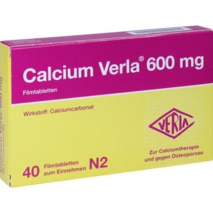 CALCIUM VERLA 600 mg film-coated tablets, 40 pcs