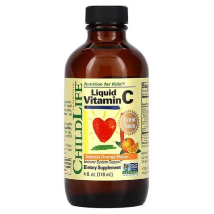 ChildLife Essentials Liquid Vitamin C Natural Orange 118.5 ml (4 fl oz)