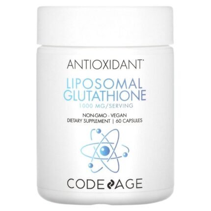 Codeage Liposomal Glutathione 1000 mg 60 Capsules (500 mg per capsule)