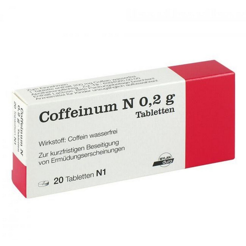 coffeinum n 02 g tablets 20 pcs Coffeinum N 0.2 g Tablets 20 pcs
