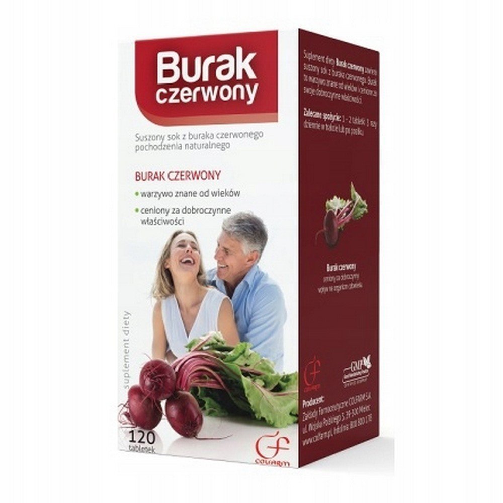 colfarmbeetroot dietary supplement 111 g 120 pcssuplement diety burak 111 g 120 szt Colfarm Red Beetroot Dietary Supplement 111 g / 120 Tablets