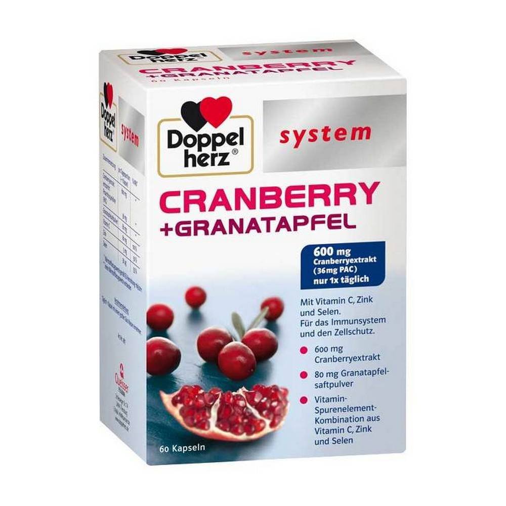 cranberry pomegranate system capsules 60 pcs Cranberry + pomegranate system capsules, 60 pcs