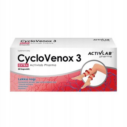 Activlab Cyclovenox 3 Extra 60 Capsules Varicose Veins Support