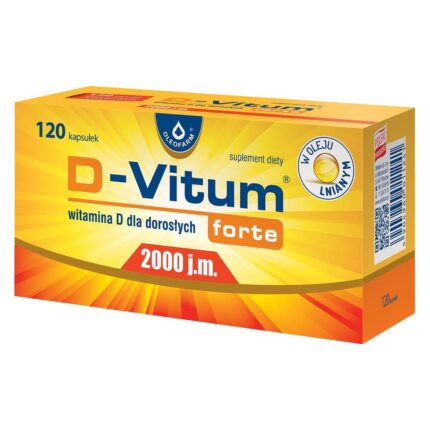 D-Vitum Forte 2000 IU, capsules with vitamin D for adults, 120 pcs.