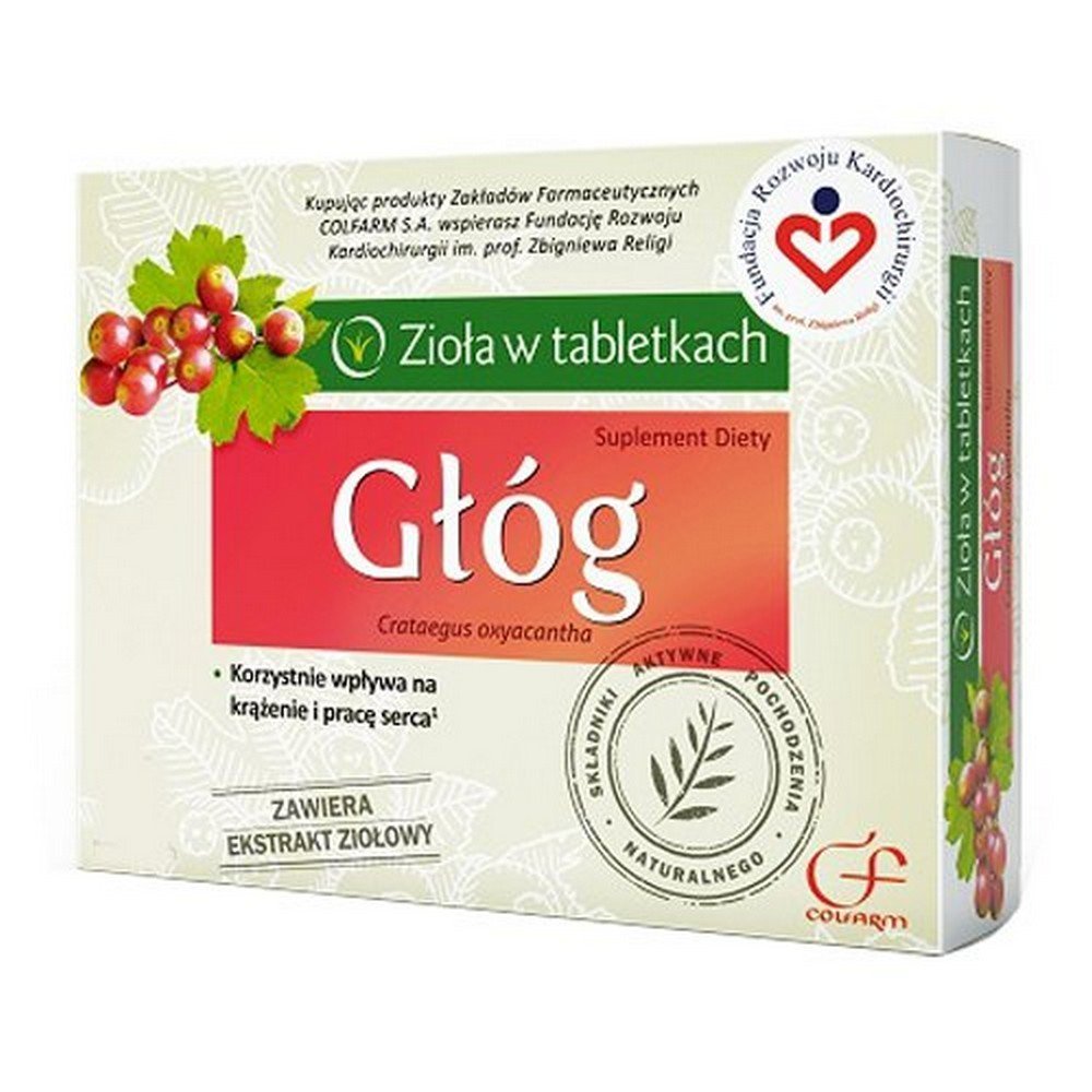 dietary supplement colfarm hawthorn 90 pcssuplement diety colfarm hawthorn 90 szt Colfarm Hawthorn Dietary Supplement 90 Tablets