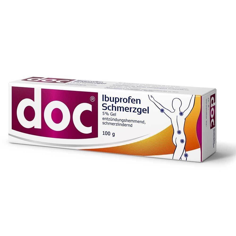 doc ibuprofen pain gel 5 100 g DOC Ibuprofen Pain Gel 5% 100 g
