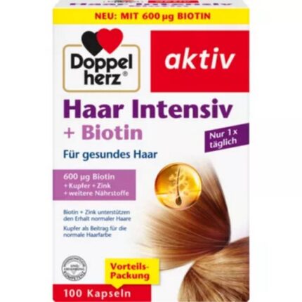 Doppelherz Hair Intensiv Plus Biotin Capsules 100