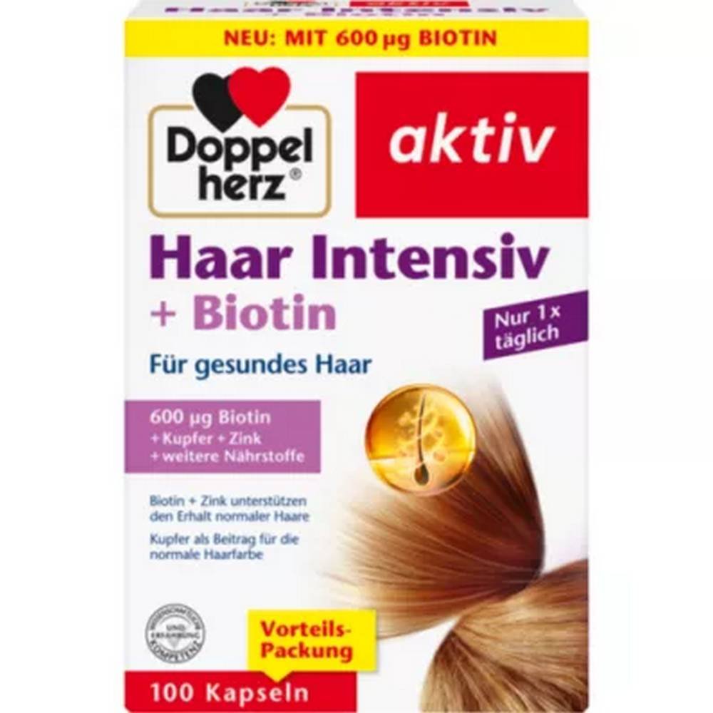 doppelherz capsules 100 pcs Doppelherz Hair Intensiv Plus Biotin Capsules 100