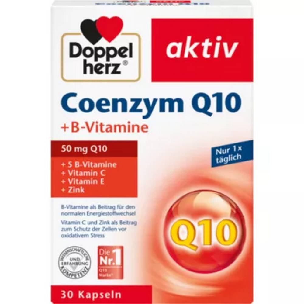 doppelherz coenzyme q10b vitamins capsules 30 pcs Doppelherz Coenzyme Q10 + B Vitamins Capsules 30 Pieces