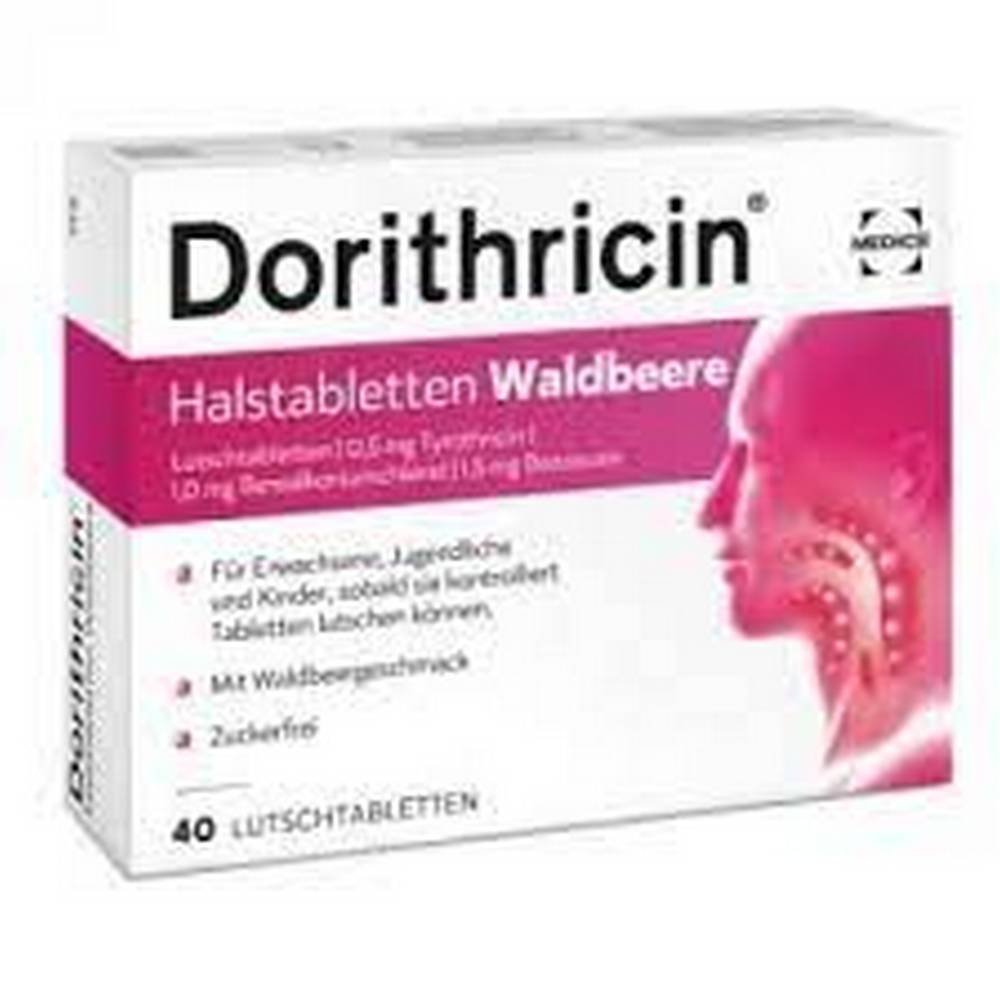 dorithricin throat lozenges wild berries 40 pcs Dorithricin Throat Lozenges Wild Berries 40 pcs