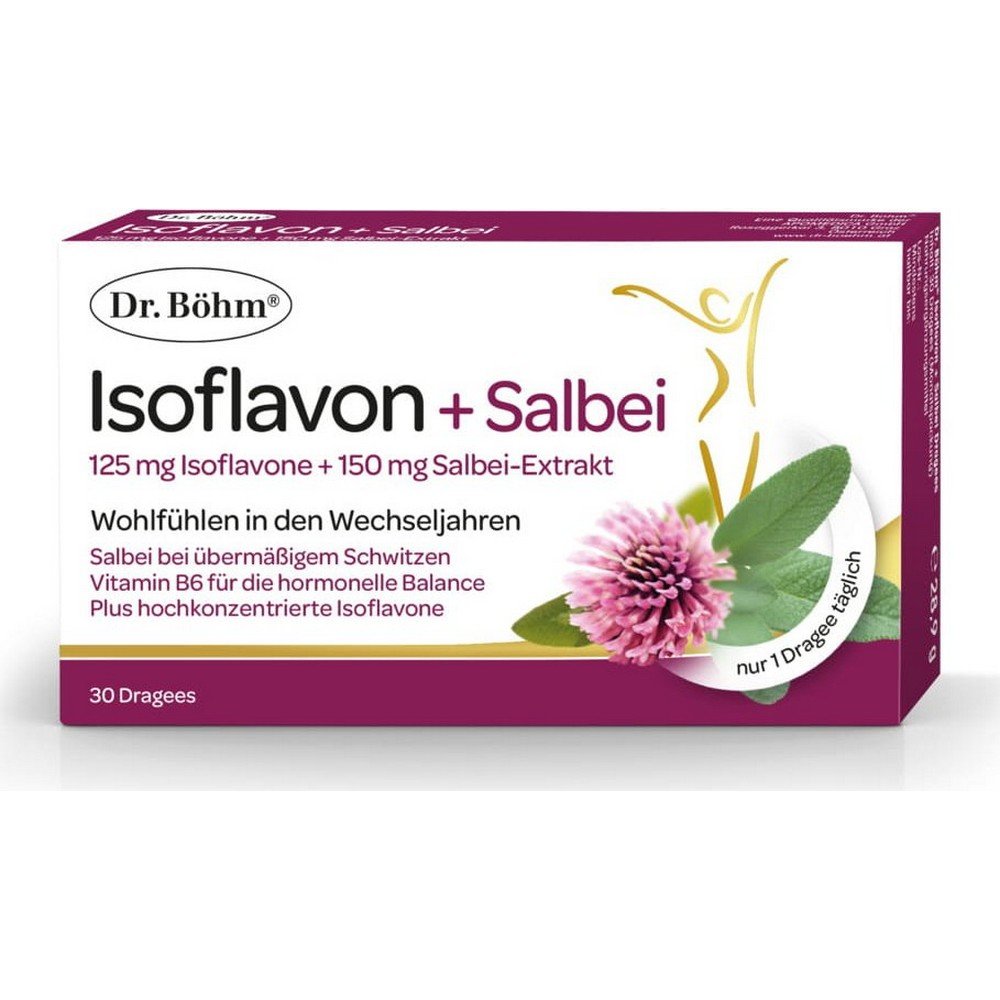 dr bohm isoflavone sage dragees 30 pieces Dr. Böhm Isoflavone + Sage Dragees 30 pcs
