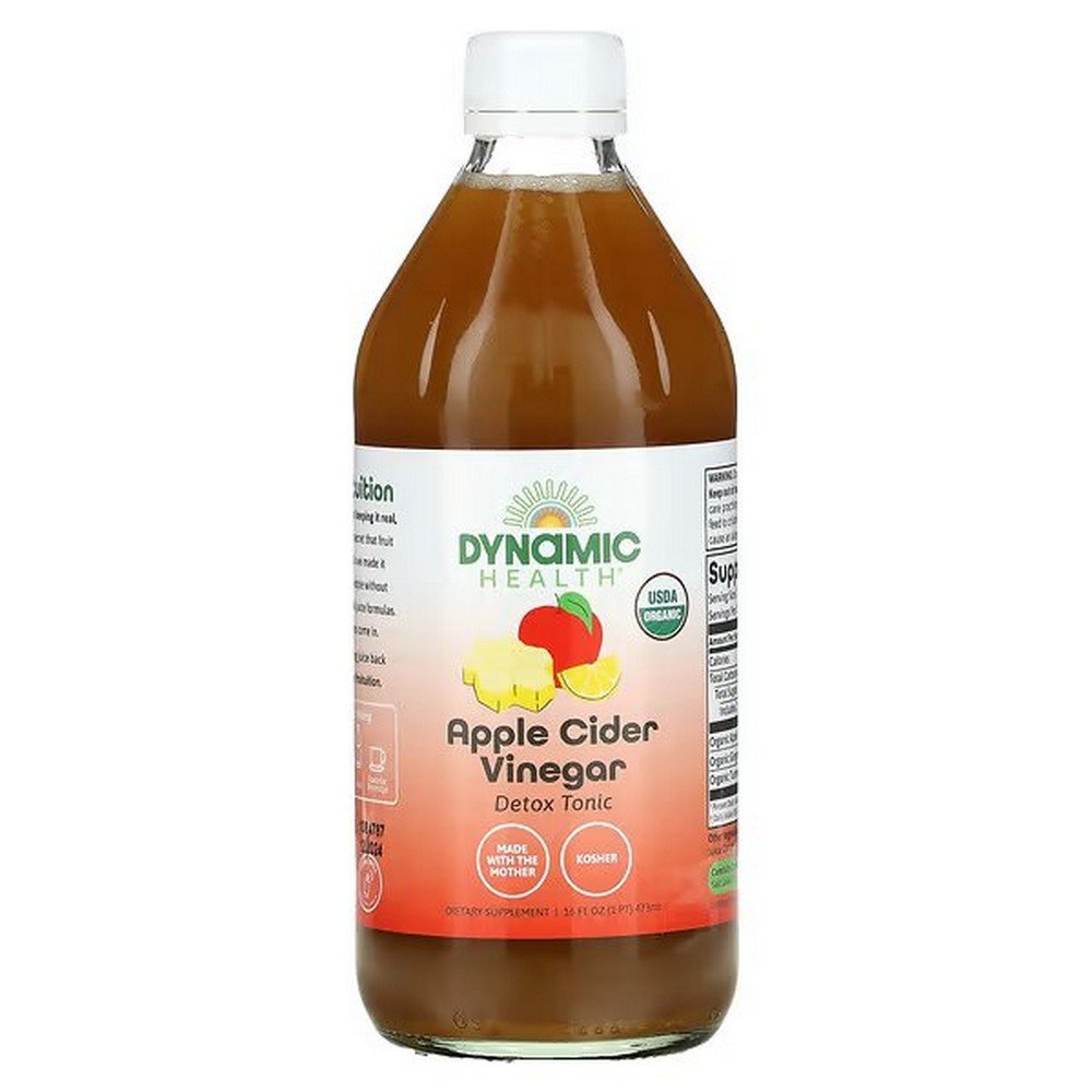 dynamic health apple cider vinegar detox tonic 16 fl oz 473 ml Dynamic Health Apple Cider Vinegar Detox – 473 ml