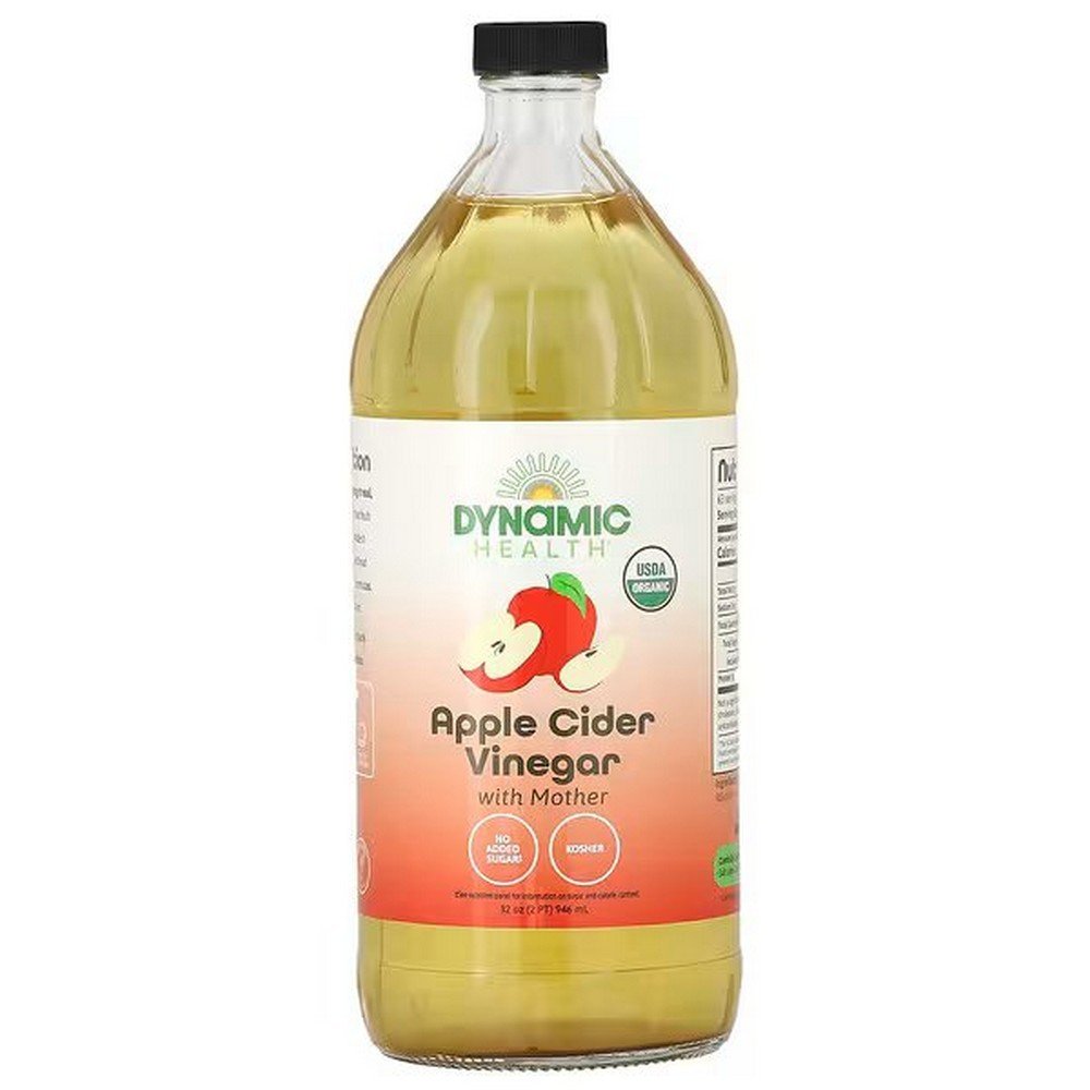 dynamic health apple cider vinegar with mother 32 fl oz 946 ml Dynamic Health Apple Cider Vinegar with Mother – 946 ml