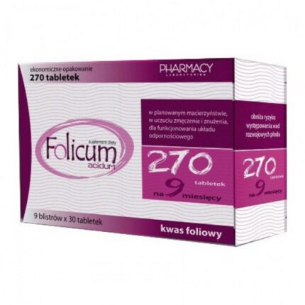 Folicum Acidum Tablets 270 Pieces