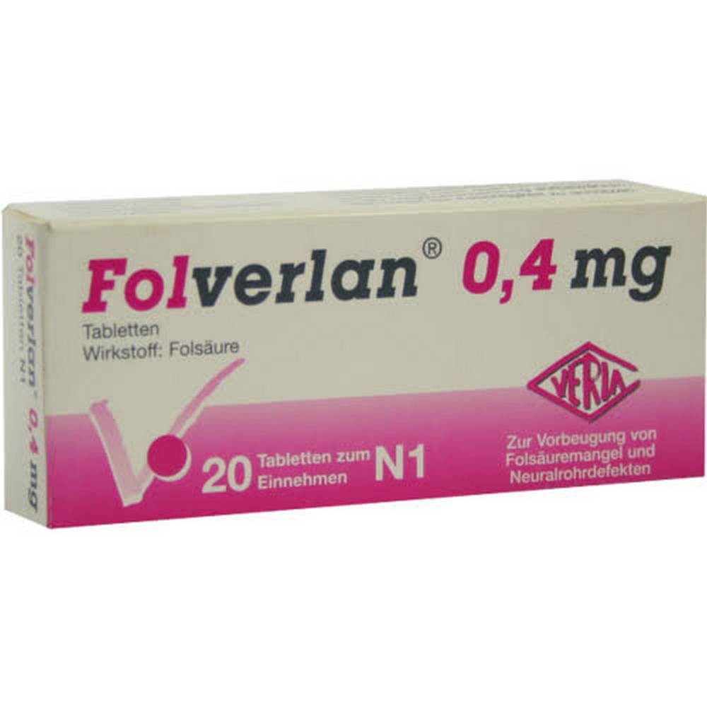folverlan 04 mg tablets 20 pcs FOLVERLAN 0.4 mg tablets, 20 pcs
