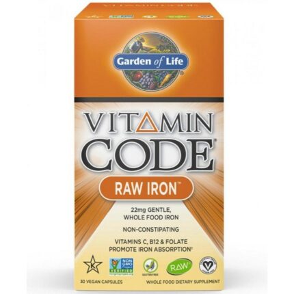 Garden of Life Vitamin Code Raw Iron 30 caps