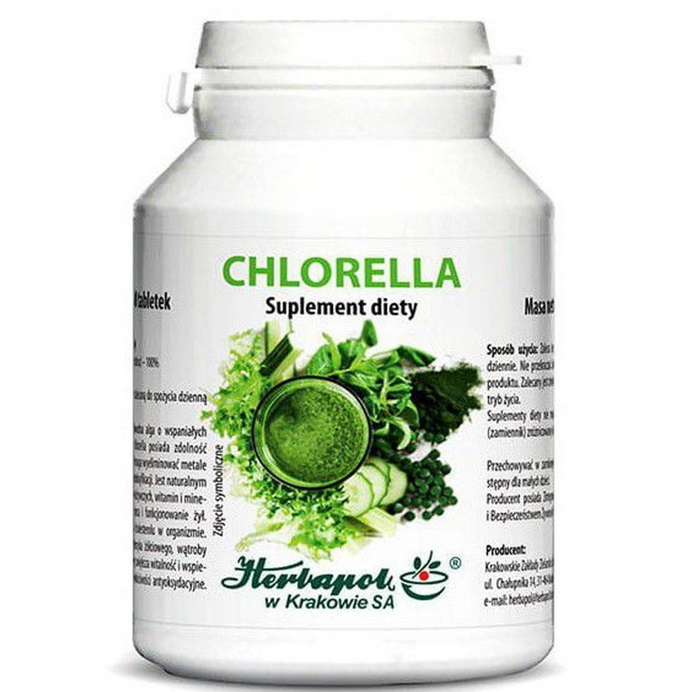 herbapol krakowdietary supplement chlorella 500 pcssuplement diety chlorella 500 szt Herbapol Kraków Chlorella Dietary Supplement 500 pcs