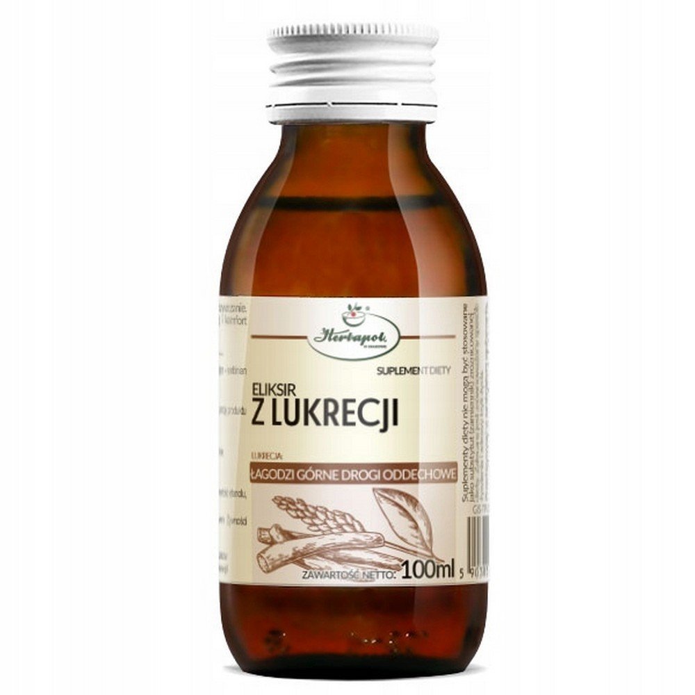 herbapol krakowdietary supplement licorice 100 mlsuplement diety lukrecja 100 ml Herbapol Kraków Licorice Dietary Supplement 100 ml